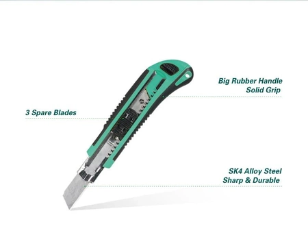 Nożyk metalowy z łamanym ostrzem i magazynkiem, DK2039 Proskit