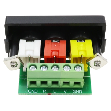 Moduł 1/2 - 3 gniazda RCA Audio&Video - czarny - kompatybilny z ramkami Tawoia Glass