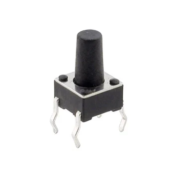 Mikroprzełącznik tact switch 6 mm THT 6 × 6 mm, wysokość 9,5 mm