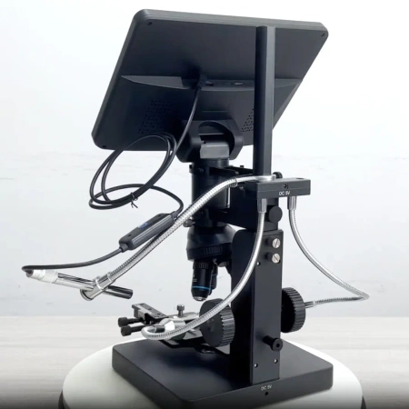Mikroskop cyfrowy z ekranem 10cali , powiększenie do 5000x, 5 obiektywów i endoskop, AD269S-M ANDONSTAR
