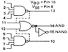 Bramka wielofunkcyjna 4501 - 3÷15V - DIP14
