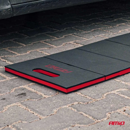 Mata warsztatowa składana piankowa 116 × 40 × 2,5 cm pod kolana i plecy, AMIO-04913