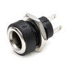 Gniazdo zasilania DC 2,1/5,5 mm do obudowy slim (nakrętka), 3 styki