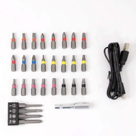 Wkrętak elektryczny z zestawem bitów Proskit PT-1366U