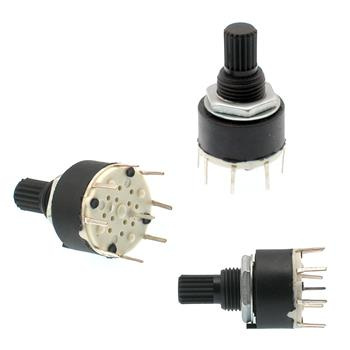 Przełącznik obrotowy 1x2 15mm