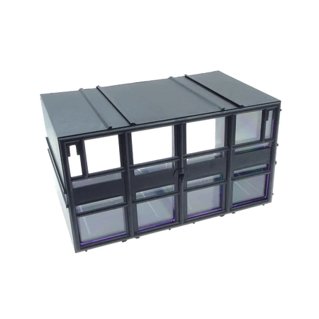 Magazynek szufladkowy modułowy 23x14x12.5cm, 2 szufladki, Konger PX2