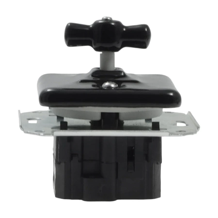 Włącznik światła schodowy obrotowy ceramiczny, kwadratowy podtynkowy czarny Ceramic Loft