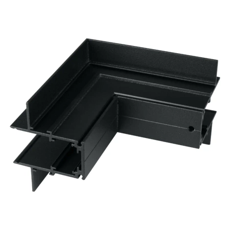 Łącznik kątowy do szyny magnetycznej zewnętrzny podtynkowy czarny M-LINE