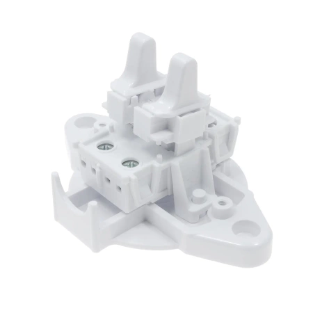 Włącznik światła podwójny, montaż natynkowy, kolor biały, seria Retro PRL