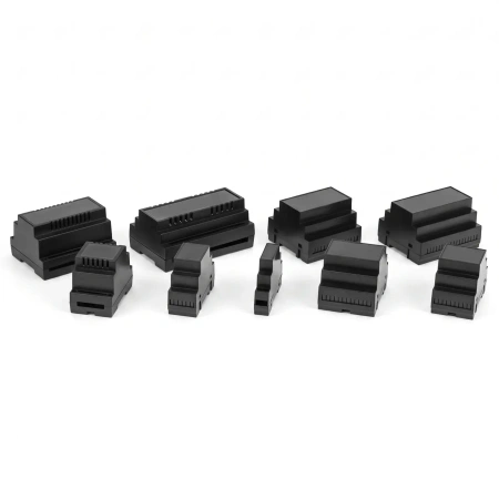 Obudowa modułowa na szynę DIN Z104, 88,8 × 138,8 × 62,8 mm, ABS V0, czarna, Kradex