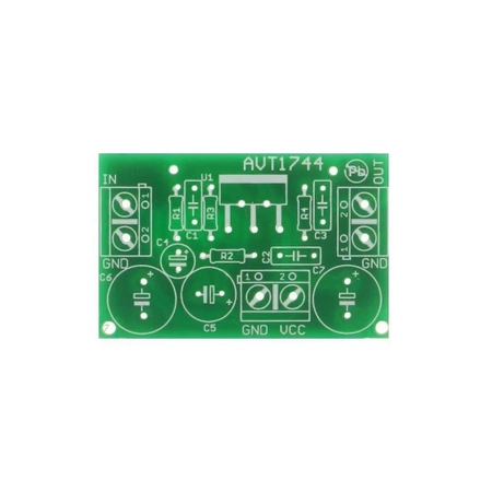 Wzmacniacz audio 10W z TDA2003 - PCB do projektu AVT 1744