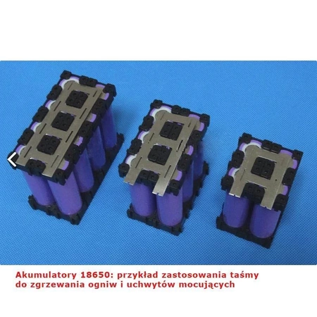 Taśma do zgrzewania ogniw 18650, szerokość 25mm, długość 10m