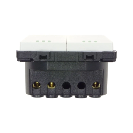 Moduł - Włącznik światła podwójny - biały - Tawoia Glass