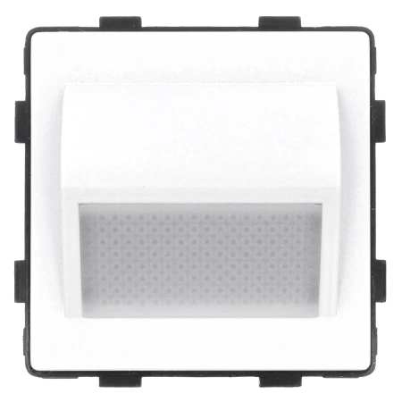 Lampka schodowa LED 230V 1W - szklana ramka - biały - Tawoia Glass