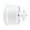 Włącznik schodowy obrotowy okrągły biały ceramiczny natynkowy - Ceramic Classic Loft