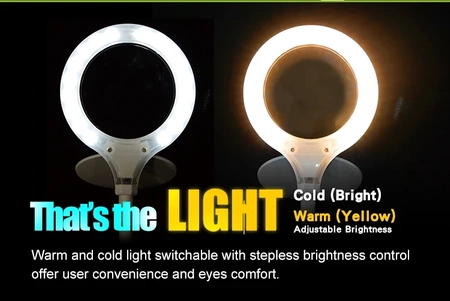 Lupa stołowa z podświetlaniem MA-1010U LED 5V/2.5W USB Proskit