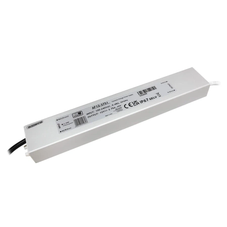Zasilacz impulsowy 12 V DC, 3,75 A, 45 W, IP67, do zastosowań zewnętrznych