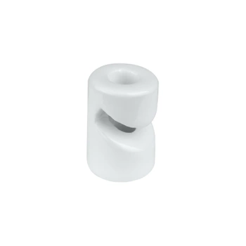 Uchwyt kabla ceramiczny 20×30 mm natynkowy biały - Ceramic Loft