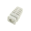 Przepust kablowy z odgiętką, otwór 7 mm, czoło 12 x 11 mm, jasnoszary, Maszczyk
