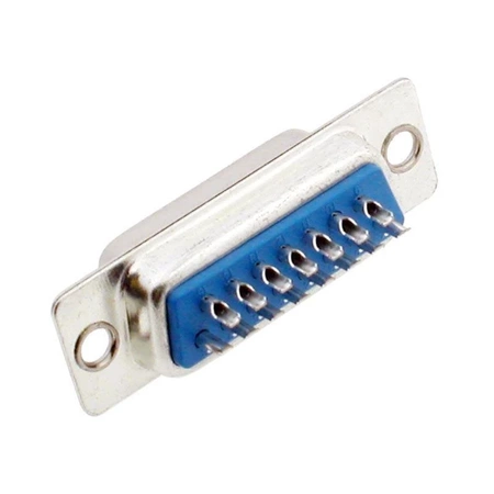 Gniazdo żeńskie proste do lutowania, DB15 2-rzędy