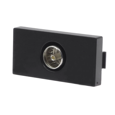 Moduł 1/2 - gniazdo antenowe TV - czarny - kompatybilny z ramkami Tawoia Glass