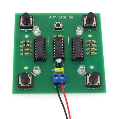 Gra - Kto pierwszy - zlutowany KIT AVT 1651