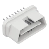 Złącze OBD męskie z pinami i blokadą przewodów, ABS, jasnoszare, Kradex ZOBD CAP PLUG J
