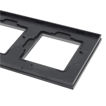 Ramka szklana - podwójna - czarna - do modułów Tawoia Glass