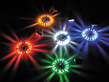 Policyjny kogut niebieski - zlutowany KIT AVT 760