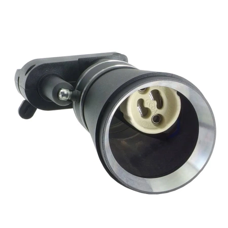 Reflektor szynowy z gniazdem GU10, model SILVIO 60mm czarny