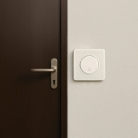 Włącznik dzwonkowy, montaż podtynkowy, kolor biały OVAL Electromalt, OVA1020W