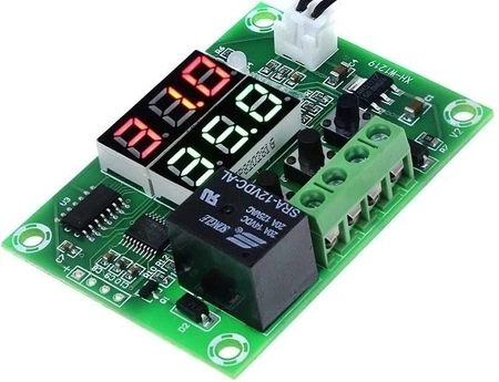 Termostat W1219, zakres -50 do 110°C, zasilanie 12 V, podwójny wyświetlacz, obciążalność 2300 W