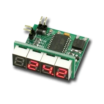 Termometr LED - wersja 7mm czerwony - KIT AVT 1697/1