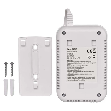 Detektor dymu GS558 EMOS, bezprzewodowy, żywotność 10 lat