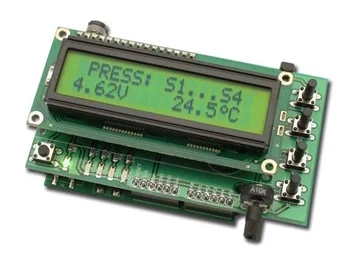 AVTduino LCD - wyświetlacz i panel peryferiów Arduino - zlutowany KIT AVT 1615