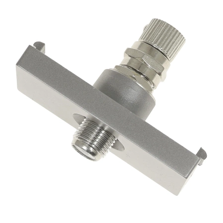 Moduł 1/2 - gniazdo antenowe SAT (typ F) - szary - kompatybilny z ramkami Tawoia Glass