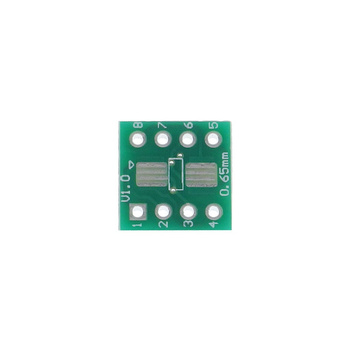 Adapter płytkowy SOP8 / SO8 / SSOP8 / TSOP8 / MSOP8 / SOIC8 na DIP do prototypowania układów SMD, PU28