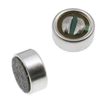 Mikrofon pojemnościowy elektretowy 6 × 2,7 mm, 4,5 V, z polami lutowniczymi, KPCM27B