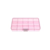 Organizer 17.5x10x2.2cm, 15 przegródek, różowy