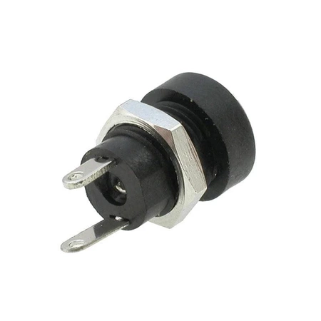 Gniazdo zasilania DC 2,1/5,5 mm, przykręcane, PR4