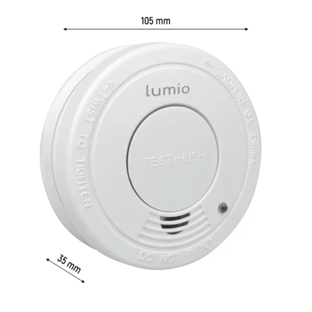 Czujnik dymu, autonomiczny bateryjny LUMIO DSA002