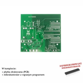 Timer do pompy obiegowej, PCB i mikroprocesor do projektu AVT5899