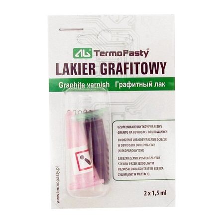 Lakier grafitowy - fiolka - AGTermoPasty AGT-022