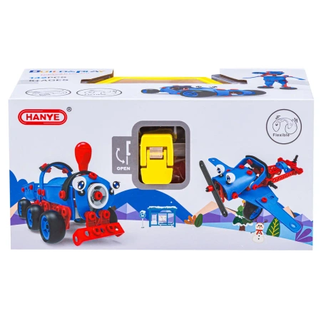 Klocki konstrukcyjne elastyczne: Maszyny 6w1 142 elementy