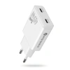 Ładowarka sieciowa GaN 45W 2x USB-C PD - super slim everActive SC-465Q