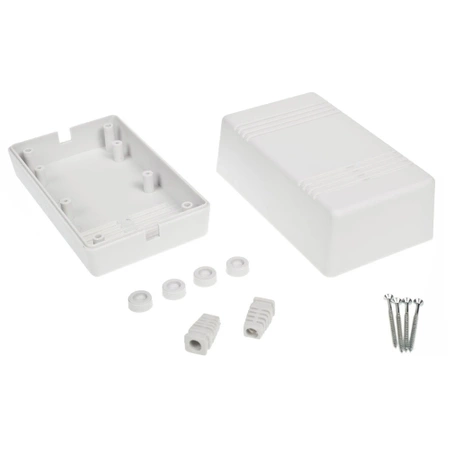 Obudowa 79x130, h=65mm jasna do zasilacza, Z66