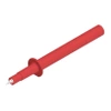 Sonda probiercza 98mm bezpieczna ostrze + wt.+ gn. 4mm, czerwona