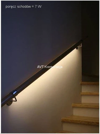 Profil MICRO-ALU, aluminium, osłonka przezroczysta, 1m