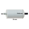 Kondensator rozruchowy do silnika 20uF 450VAC, przewody 15cm, 40x70mm