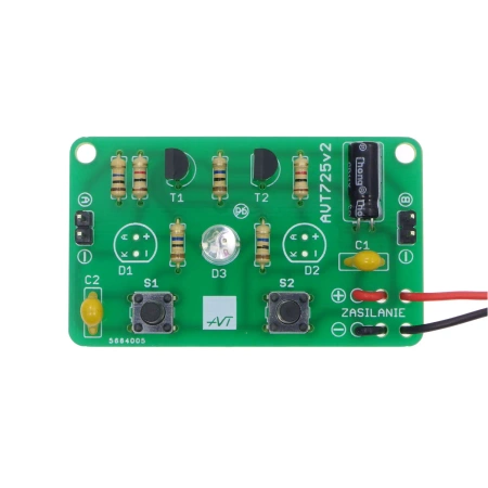 Przełącznik dotykowy START/STOP 9-12V z sygnalizacją LED - zlutowany KIT AVT 725